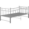Rám vysouvací postele/pohovky kovový 90 x 200 cm [324784] (Barva Šedá)