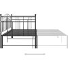 Rám vysouvací postele/pohovky kovový 90 x 200 cm [324784] (Barva Šedá)