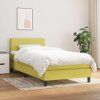 Box spring postel s matrací 100 x 200 cm textil [3139875] (Barva Černá)