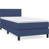 Box spring postel s matrací 100 x 200 cm textil [3139875] (Barva Černá)