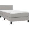 Box spring postel s matrací 100 x 200 cm textil [3139875] (Barva Černá)