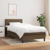Box spring postel s matrací 100 x 200 cm textil [3139875] (Barva Černá)