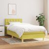 Box spring postel s matrací 100 x 200 cm textil [3140919] (Barva Modrá)
