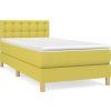 Box spring postel s matrací 100 x 200 cm textil [3140919] (Barva Modrá)