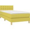 Box spring postel s matrací 100 x 200 cm textil [3140919] (Barva Modrá)
