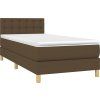 Box spring postel s matrací 100 x 200 cm textil [3140919] (Barva Modrá)