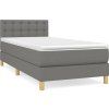 Box spring postel s matrací 100 x 200 cm textil [3140919] (Barva Modrá)