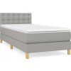 Box spring postel s matrací 100 x 200 cm textil [3140919] (Barva Modrá)