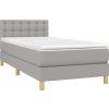 Box spring postel s matrací 100 x 200 cm textil [3140919] (Barva Modrá)