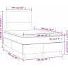 Box spring postel s matrací 120 x 200 cm samet [3142895] (Barva Černá)