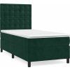 Box spring postel s matrací 100x200 cm samet [3143248] (Barva Tmavě šedá)