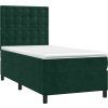 Box spring postel s matrací 100x200 cm samet [3143248] (Barva Tmavě šedá)