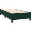 Box spring postel s matrací 100x200 cm samet [3143248] (Barva Tmavě šedá)