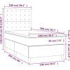 Box spring postel s matrací 100x200 cm samet [3143248] (Barva Tmavě šedá)