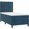 Box spring postel s matrací 100x200 cm samet [3143248] (Barva Tmavě šedá)