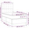 Box spring postel s matrací 100x200 cm samet [3143248] (Barva Tmavě šedá)