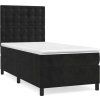 Box spring postel s matrací 100x200 cm samet [3143248] (Barva Tmavě šedá)