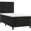 Box spring postel s matrací 100x200 cm samet [3143248] (Barva Tmavě šedá)