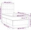 Box spring postel s matrací 100x200 cm samet [3143248] (Barva Tmavě šedá)