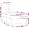 Box spring postel s matrací 100x200 cm samet [3143248] (Barva Tmavě šedá)