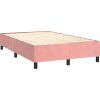 Box spring postel s matrací 120 x 200 cm samet [3143137] (Barva Tmavě moddrá)