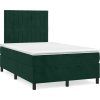 Box spring postel s matrací 120 x 200 cm samet [3143137] (Barva Tmavě moddrá)