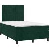 Box spring postel s matrací 120 x 200 cm samet [3143137] (Barva Tmavě moddrá)