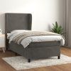 Box spring postel s matrací 90x190 cm samet [3129063] (Barva Světle šedá)