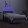 Box spring postel s matrací a LED 90x190 cm textil [3133283] (Barva Modrá)