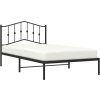 Kovový rám postele s čelem 107 x 203 cm [373834] (Barva Bílá)
