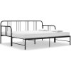 Rám vysouvací postele/pohovky kovový 90 x 200 cm [324752] (Barva Černá)