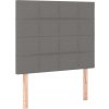 Box spring postel s matrací 90x190 cm textil [3131954] (Barva Tmavě šedá)