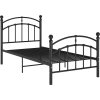 Rám postele kov 100 x 200 cm [324970] (Barva Černá)