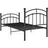 Rám postele kov 100 x 200 cm [324970] (Barva Černá)