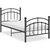 Rám postele kov 100 x 200 cm [324970] (Barva Černá)