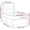 Box spring postel s matrací 100x200 cm samet [3129437] (Barva Černá)