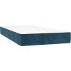 Box spring postel s matrací 90x200 cm samet [3141225] (Barva Tmavě moddrá)