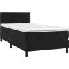 Box spring postel s matrací 90x200 cm samet [3141225] (Barva Tmavě moddrá)