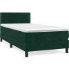 Box spring postel s matrací 90x200 cm samet [3141225] (Barva Tmavě moddrá)