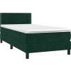Box spring postel s matrací 90x200 cm samet [3141225] (Barva Tmavě moddrá)