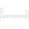 Rám postele kov 120 x 200 cm [324953] (Barva Bílá)
