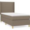Box spring postel s matrací 90x190 cm textil [3131795] (Barva Černá)