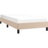 Rám postele 90 x 190 cm umělá kůže [346879] (Barva Cappuccino)
