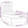 Box spring postel s matrací 90x190 cm samet [3143179] (Barva Tmavě moddrá)