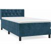Box spring postel s matrací 80 x 200 cm samet [3131105] (Barva Světle šedá)