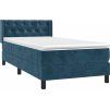 Box spring postel s matrací 80 x 200 cm samet [3131105] (Barva Světle šedá)