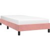 Rám postele bez matrace 100 x 200 cm samet [346963] (Barva Růžová)