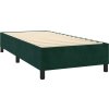 Box spring postel s matrací 100x200 cm samet [3142890] (Barva Tmavě zelená)