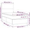 Box spring postel s matrací 100x200 cm samet [3142890] (Barva Tmavě zelená)
