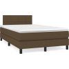 Box spring postel s matrací 120x200 cm textil [3140043] (Barva Černá)